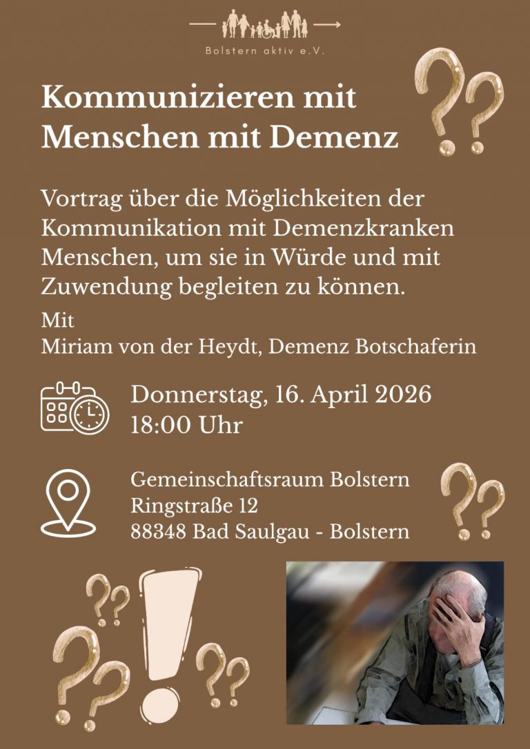 Kommunizieren mit Menschen mit Demenz